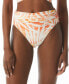 Фото #1 товара Carmen Marc Valvo 300607 Women's Classic Ruched Waist Bikini Bottoms Size XL