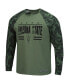 Фото #3 товара Men's Olive, Camo Arizona State Sun Devils OHT Military-Inspired Appreciation Raglan Long Sleeve T-shirt