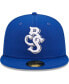 Фото #2 товара Головной убор мужской New Era кепка Blue Biloxi Shuckers Authentic Collection 59FIFTY