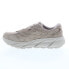 Фото #5 товара Hoka Clifton L Suede 1122571-STPST Mens Gray Suede Lifestyle Sneakers Shoes