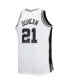 Фото #2 товара Men's Tim Duncan White San Antonio Spurs Big and Tall Hardwood Classics 1998-99 Swingman Jersey