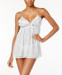 ფოტო #1 პროდუქტის Bellflower Babydoll Chemise 2pc Lingerie Set