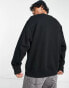 Weekday oversized sweatshirt in black Chest 34 - фото #8