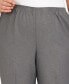 Фото #5 товара Plus Size Classic Pull-On Straight-Leg Short Length Pants