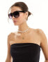 New Look square sunglasses in black