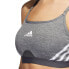 Фото #6 товара adidas Aeroreact Training Light-Support 3-Stripes Bra W HC7870 sports bra