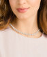 ფოტო #2 პროდუქტის Rose Gold-Tone Crystal Halo All-Around Collar Necklace