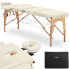 Фото #1 товара Stół łóżko do masażu drewniane przenośne składane Marseille Beige do 227 kg beżowe