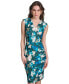 ფოტო #4 პროდუქტის Women's Floral-Print Sleeveless Dress