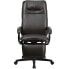 Фото #3 товара High Back Brown Leather Executive Reclining Swivel Chair With Arms