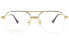 Фото #2 товара Оправа GUCCI GG0745O Gold Metal Men's Eye Frame