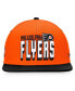 Фото #3 товара Men's Orange, Black Philadelphia Flyers Heritage Retro Two-Tone Snapback Hat