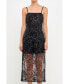 Фото #1 товара Women's Sequins Embroidered Cocktail Dress