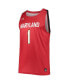 ფოტო #3 პროდუქტის Men's #1 Red Maryland Terrapins College Replica Basketball Jersey