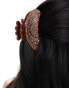 Фото #4 товара Sui Ava Helen medium hair claw in chocolate brown