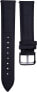 Leather strap with crocodile pattern - Black