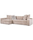 Pherie 131" 2-Pc. Fabric Sectional with Cuddler, Created for Macy's