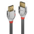 Фото #4 товара Кабель HDMI высокой скорости Lindy Cromo Line 3 м (стандарт HDMI Type A) 4096 x 2160 пикселей 3D серый-серебристый