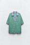 Oversize knit polo top