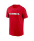 Men's Red Georgia Bulldogs Primetime Evergreen Wordmark T-Shirt