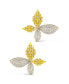 Heidi Cubic Zirconia Flower Stud Earrings