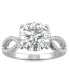 Фото #3 товара Кольцо Charles & Colvard Twisted Shank 14k White Gold