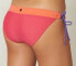 Prana Azalea Saba Womens Swimwear Wide Waistband Pink Bikini Bottoms Size S
