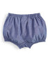 ფოტო #2 პროდუქტის Baby Girls Chambray Bloomer Shorts, Created for Macy's