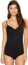 Фото #1 товара HANRO 301929 Women's Cotton Sensation Bodysuit 71400, Black, Small