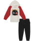 ფოტო #1 პროდუქტის Little Boys Fleece Raglan Logo Hoodie and Joggers, 2-Piece Set