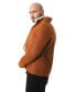 ფოტო #2 პროდუქტის Men's Shearling Casual Jacket, Washed Tan with White Wool