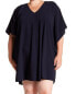 Фото #1 товара Sharagano 153966 Women's Navy Blue V-Neck Kimono Sleeve Shift Dress Sz. 22W