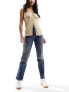 Фото #6 товара Pimkie straight leg jeans in mid blue wash
