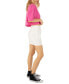 ფოტო #4 პროდუქტის Juniors' Tracy Button-Front Mini Skirt