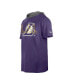 Фото #3 товара Men's Purple Los Angeles Lakers Active Hoodie T-shirt