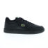 Фото #2 товара Lacoste Lineset 223 1 SMA Mens Black Leather Lifestyle Sneakers Shoes