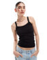 Фото #1 товара Selected Femme jersey cami top in black