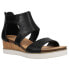 Фото #2 товара Corkys Sugar N Spice Strappy Wedge Womens Black Casual Sandals 41-0106-BLCK