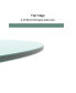 Фото #5 товара 24 Inch Round Tempered Glass Table Top Clear Glass 1/4 Inch Thick Flat Polished Edge