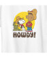 ფოტო #3 პროდუქტის Trendy Plus Size Peanuts Snoopy & Franklin Western Cowboy Howdy Graphic T-shirt