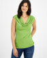 Фото #1 товара Women's Laced-Chain-Shoulder Top, Created for Macy's