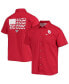 ფოტო #2 პროდუქტის Men's PFG Crimson Oklahoma Sooners Slack Tide Camp Button-Up Shirt