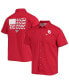 Men's PFG Crimson Oklahoma Sooners Slack Tide Camp Button-Up Shirt