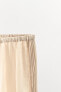 SATIN TROUSERS WITH LACE TRIM