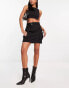 Фото #4 товара & Other Stories cargo mini skirt in black