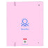 Ring binder Benetton Pink Pink (27 x 32 x 3.5 cm)