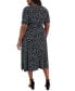 ფოტო #2 პროდუქტის Plus Size Dot-Print Fit & Flare Midi Dress