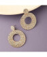 ფოტო #2 პროდუქტის Women's Circular Drop Earrings