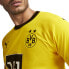 Puma Bvb Crew Neck Short Sleeve Home Authentic Soccer Jersey Mens Black, Yellow