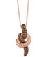 Фото #1 товара Le Vian chocolatier® Diamond Pendant Necklace (1/2 ct. t.w.) in 14k White or Rose Gold